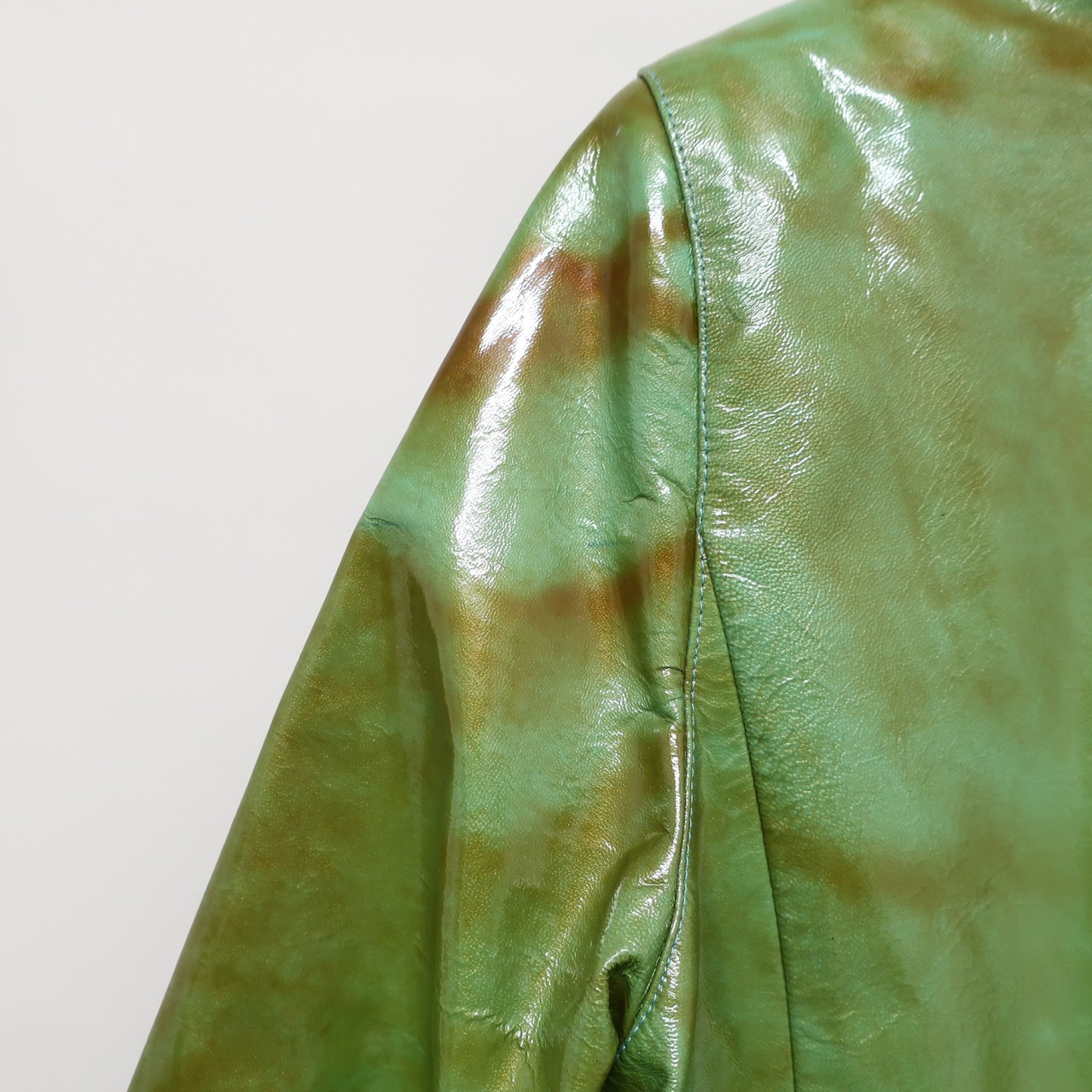 Salvatore Ferragamo Patent Leather Coat