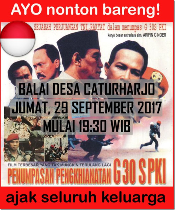 nobar film g30spki caturharjo