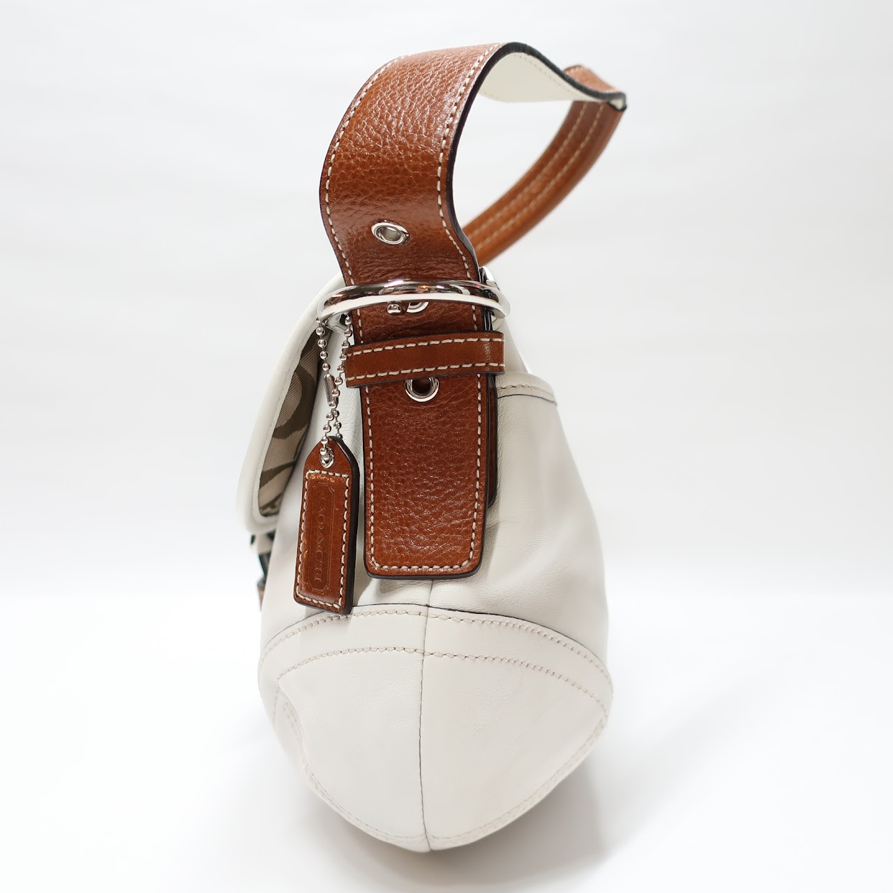 Coach White Leather Bag