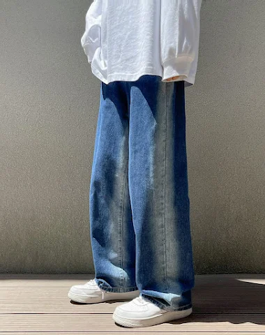 High-end dames jeans met wijde pijp - 0