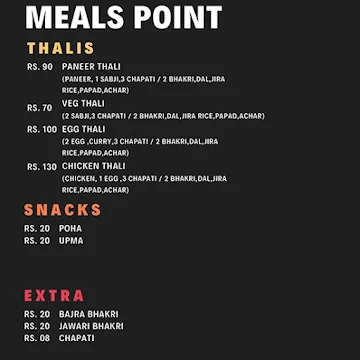 Meals Point menu 