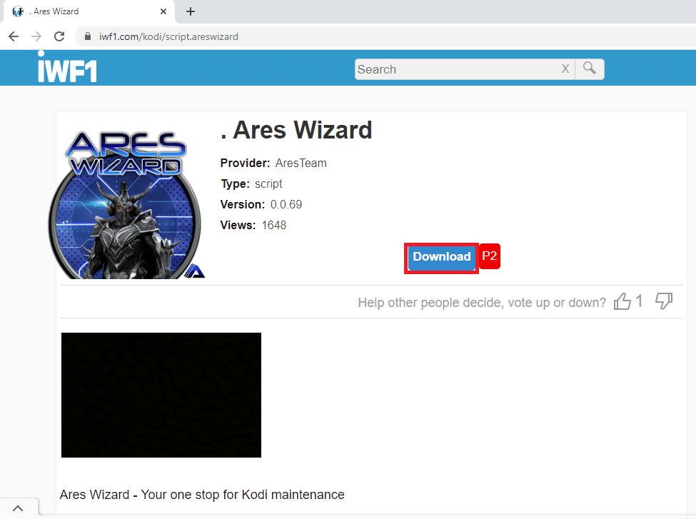 installeer de Ares-wizard