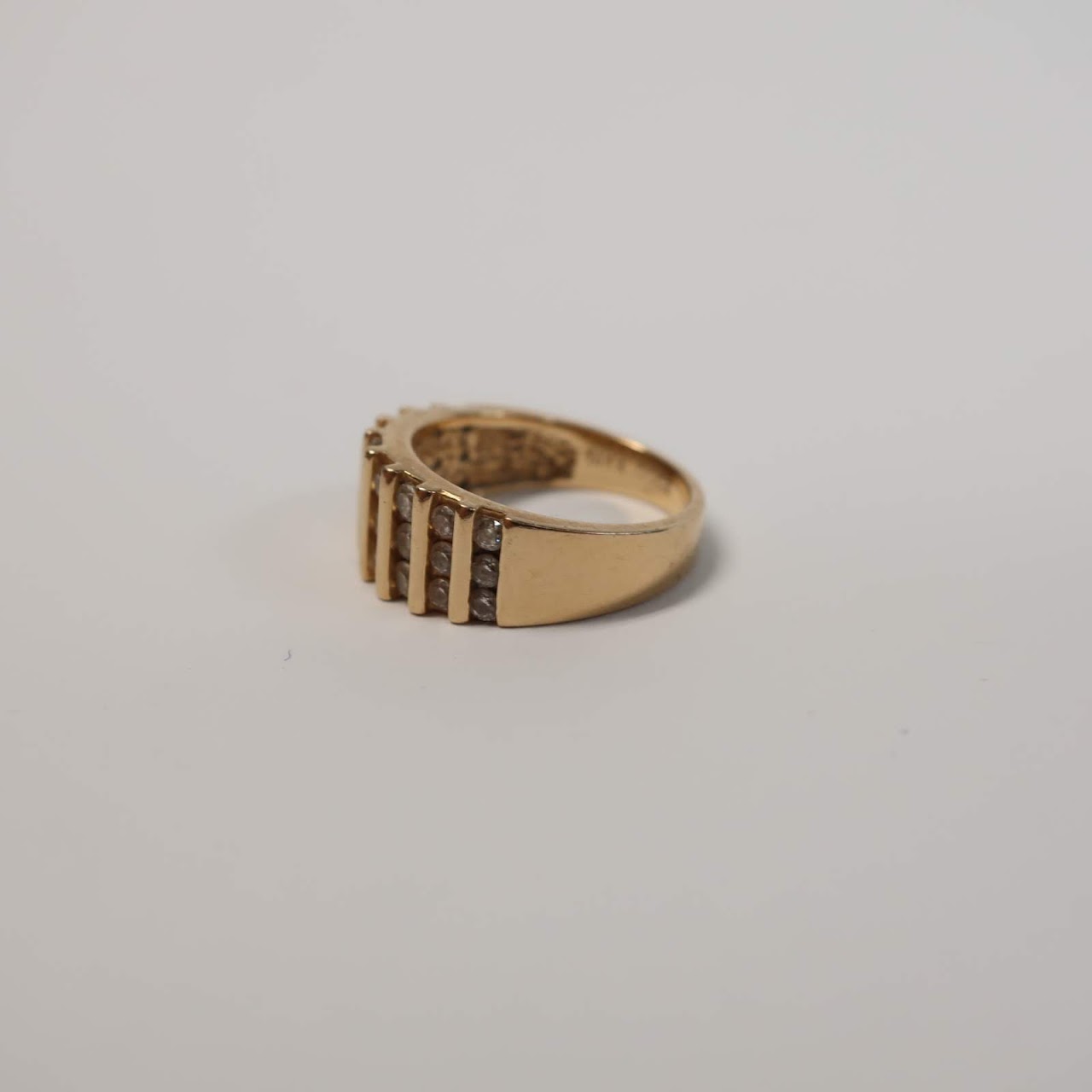 14K Gold and CZ Ring