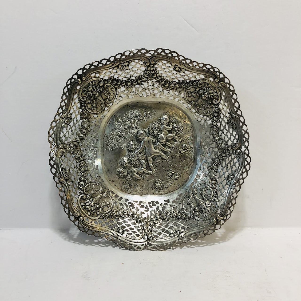 800 Silver Repoussé Bowl