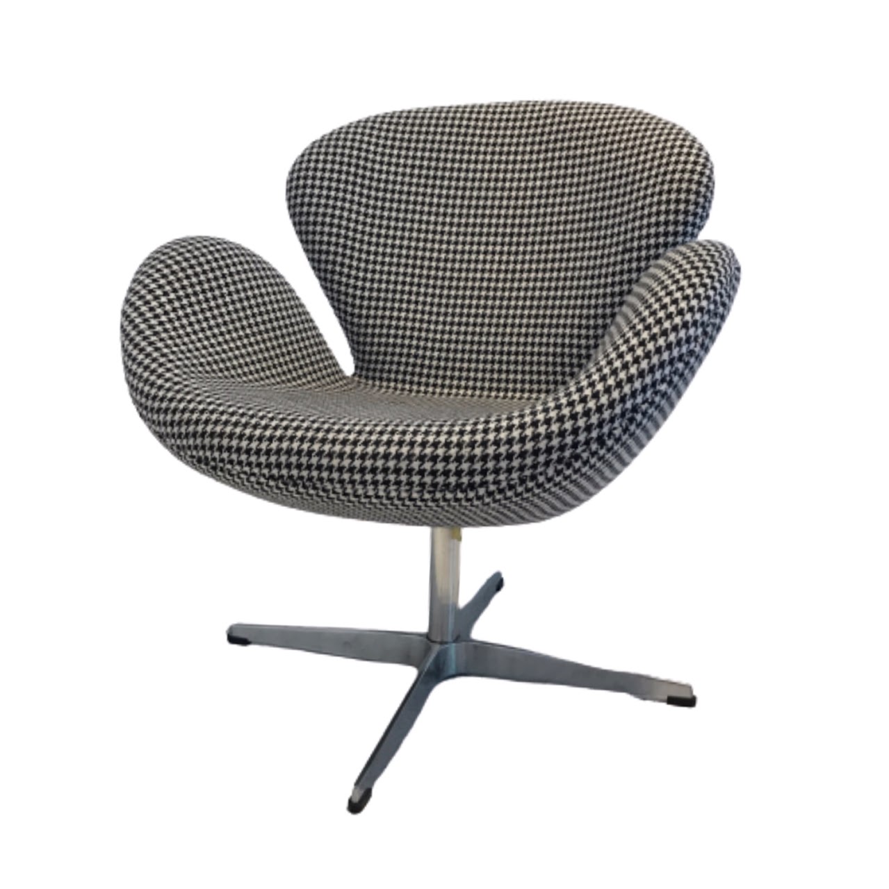 Houndstooth Jacobsen Swan Style Chair