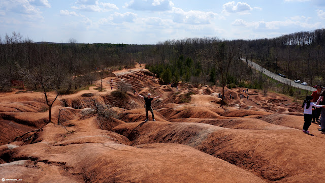 matt at the Badlands in Ontario in Caledon, Canada 