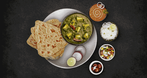 Aloo Palak Thali Meal