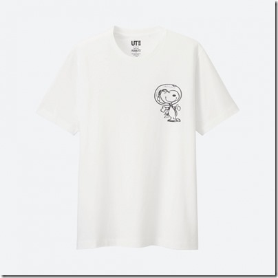 UNIQLO X PEANUTS MEN T SHIRT - FIRST BEAGLE ON THE MOON 01