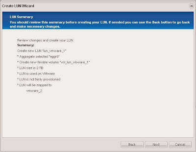 Aadir LUN y volumen en SAN NetApp para uso de VMware ESXi mediante iSCSI