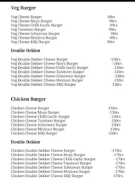 The Burger Park menu 1