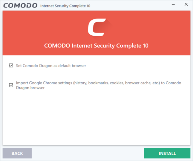 Comodo、インターネットセキュリティ、完全