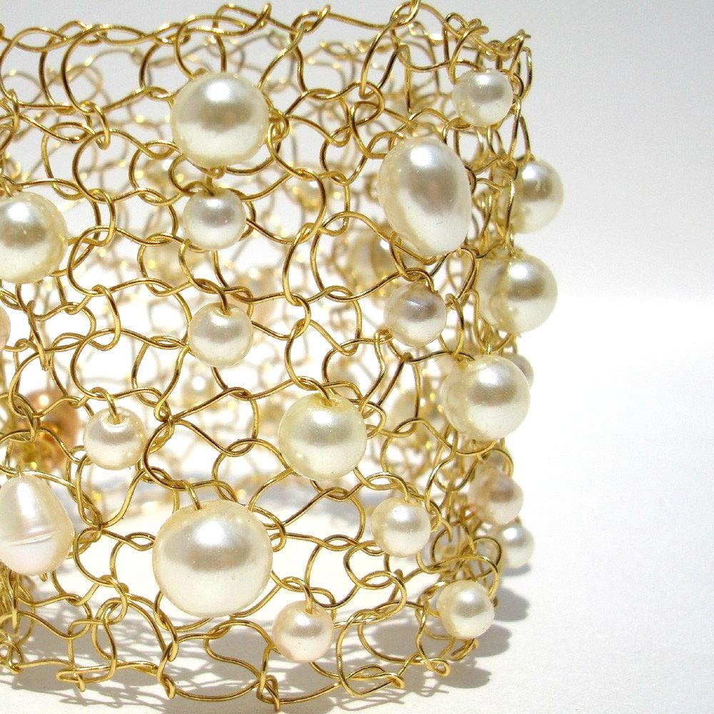 Bridal Bracelet, Wire Lace