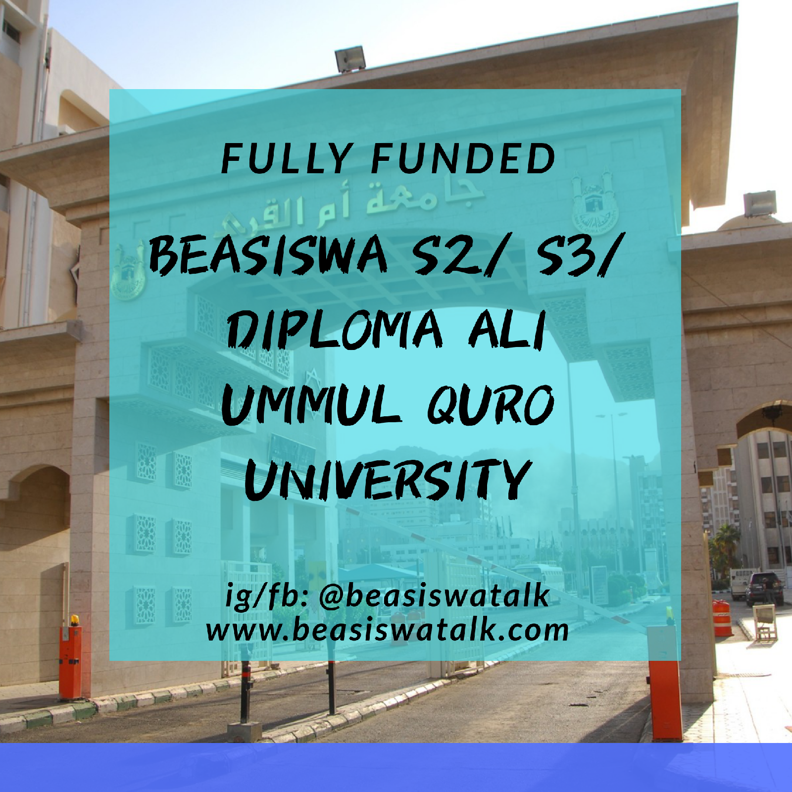 Fully Funded Beasiswa S2 S3 Ummul Quro University 2020 - Beasiswatalk