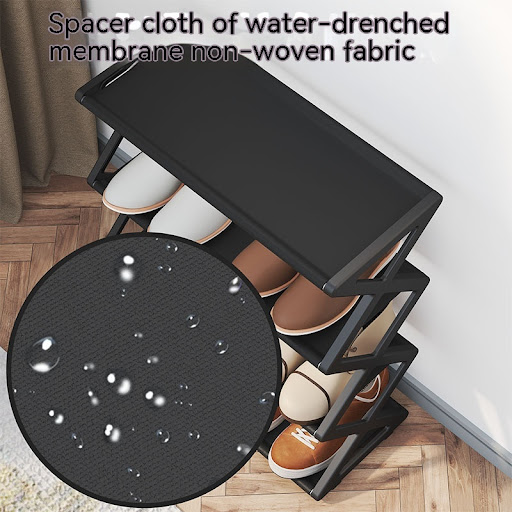 Title 4, X-type Shoe Rack, Simple Assembly. Steel tube s...