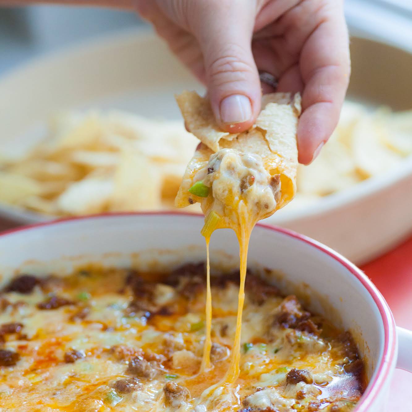 Queso Fundido  following Chorizo