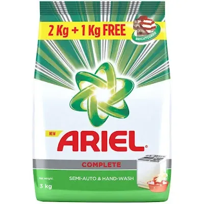 Ariel Complete Semi-Auto & Hand Wash Powder - 3 kg