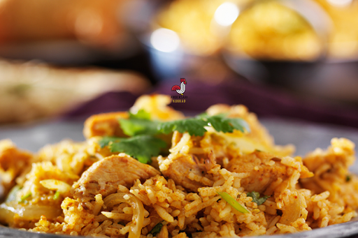 Chicken Dum Biryani With Raita