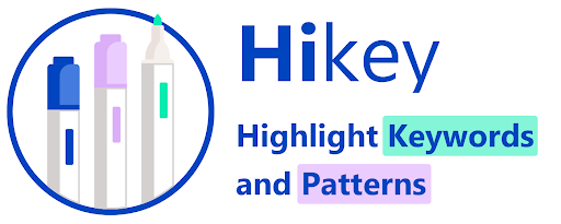 Hikey: Highlight keywords and find patterns marquee promo image