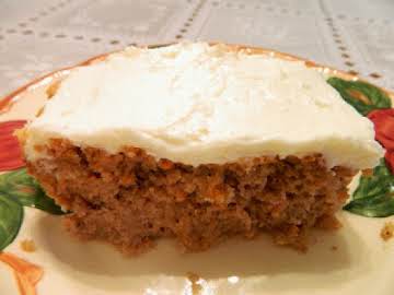 CARROT CAKE WITH COCONUT RUM CREAM CHEESE FROSTING