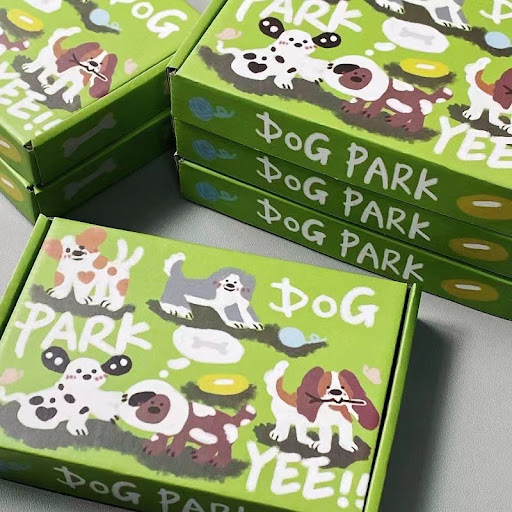 Title 2, Outing Puppy Card Folding Box Includes 100 Card...