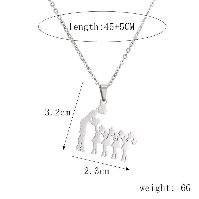 Title 24, Collier Minimaliste en Acier Titane Mère Fils F...