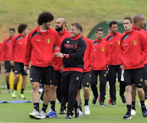 Reportage Photo : des Diables Rouges détendus ont participé à leur première séance d'entraînement