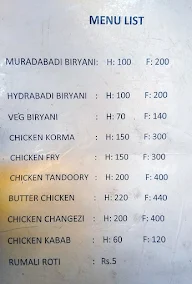 Ayan Chicken Corner menu 1