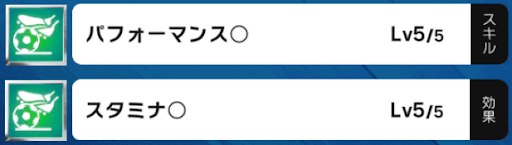 スキルレベルMAXで効果量が1.5倍になる