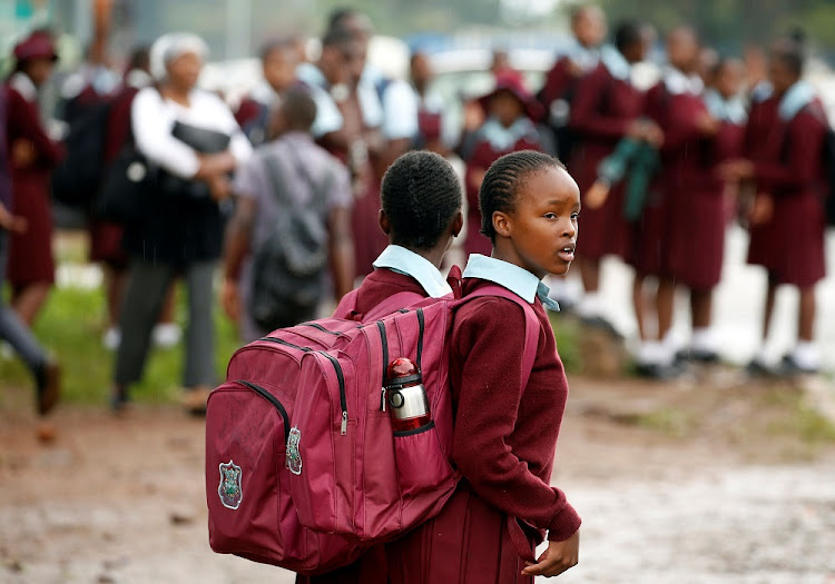 Zimbabwean school children in Harare, Zimbabwe, January 10 2019. Picture: REUTERS/PHILIMON BULAWAYO