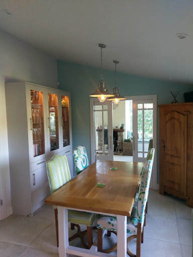 The pendant lights and feature cabinet lighting are part of an overall lighting scheme for a completely re-furbished kitchen and dining area. A RAKO lighting control system was used to create 7 lighting scenes and offer IPAD control