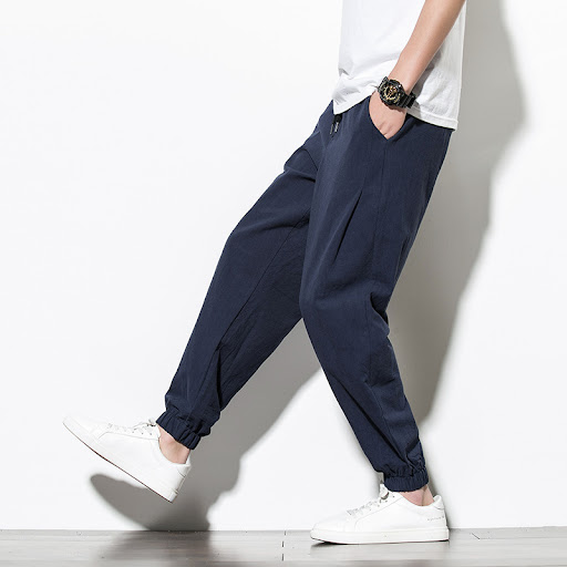 Title 4, Plus Size Loose Trousers with Elastic Waistband...