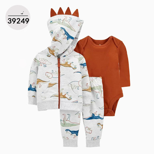 Title 17, Hooded long sleeve jacket bodysuit three piece ...
