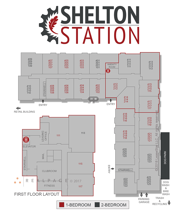 Shelton Station Apartments Property Map