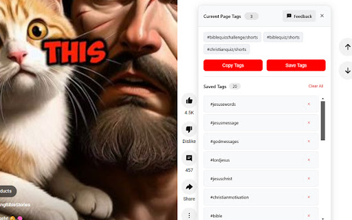 YouTube Tags Extractor