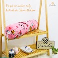 Vỏ Gối Ôm Cotton Poly Họa Tiết Kích Thước 35X100 Cm