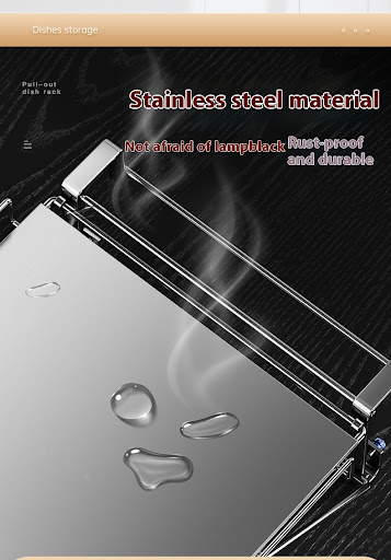 Title 9, Stainless Steel Foldable Kitchen Countertop She...