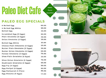 Paleo Diet Cafe menu 