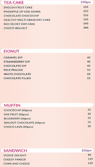 Winni Cakes & More menu 2