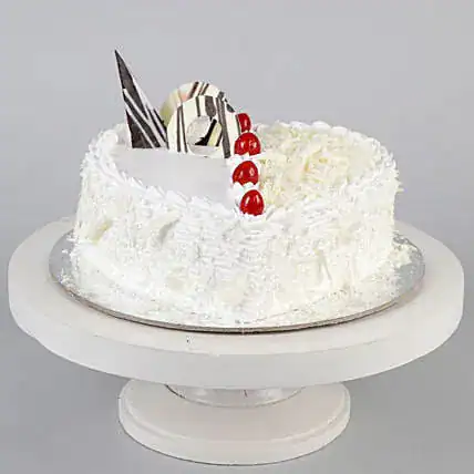 White Truffle Cake Heart Shape Cake