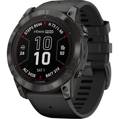 Garmin fenix 7X Pro Sapphire Solar Smartwatch - 51mm DLC Titanium Case