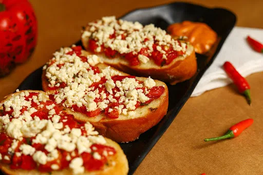 Roasted Red & Feta Brushetta &