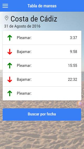 mareapp Screen 1