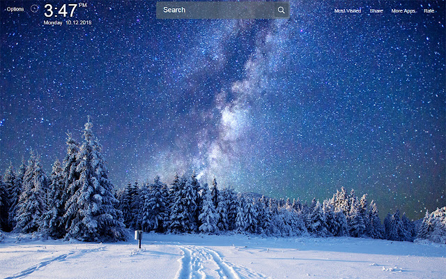 Milky Way Wallpapers Theme New Tab