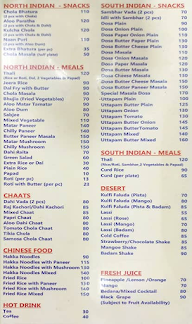 Kera South Indian Restaurant menu 1