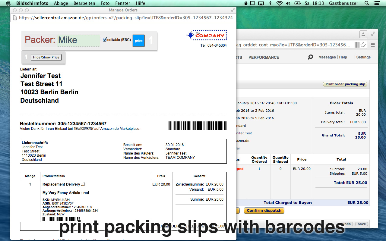 Barcodes & address labels for seller central Preview image 5