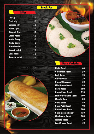 Aruvi Heaven's Food menu 