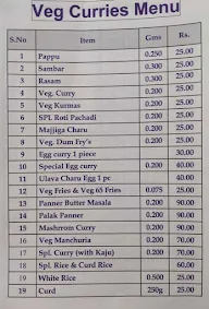 Ruchi Curries menu 1