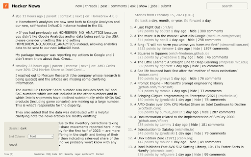 Hacker News UX