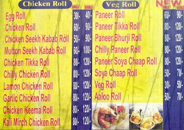 Kolkatta Spl Kathi Rolls menu 