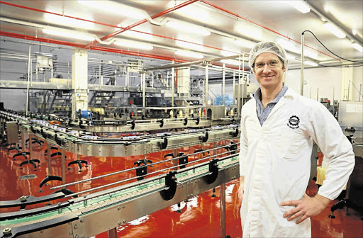 SAY CHEESE: Sundale Dairy CEO Pierre van Rensburg says the state-of-the-art operation at the East London IDZ will soon open a R4-million cheese factory and has recently invested R8-million in a water recycling plant, making it the greenest dairy in the Eastern Cape Picture: ALAN EASON